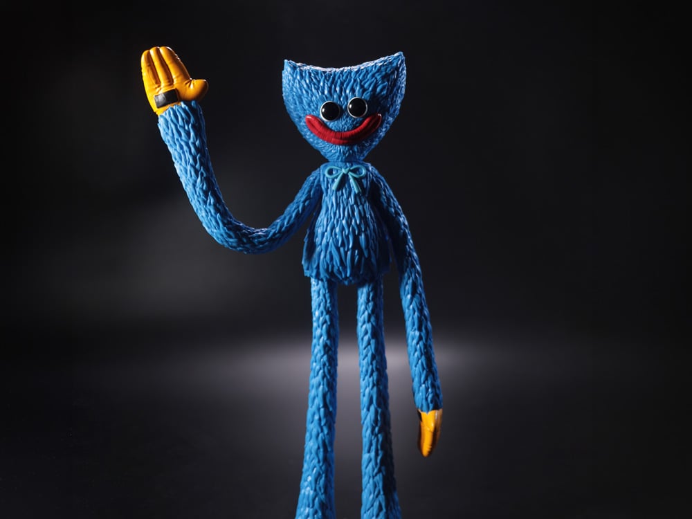 Poppy Playtime Huggy Wuggy 12-Inch Bendy Posable Figure Gallery Image 1