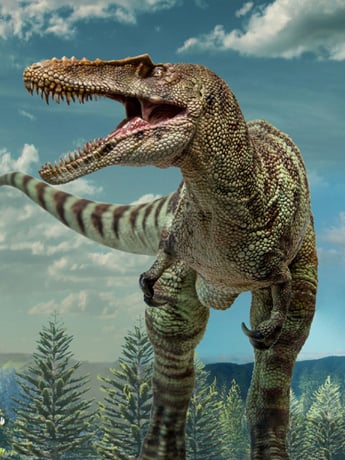 Prehistoric Animal Models A-Shu the Qianzhousaurus Figure Gallery Image 2