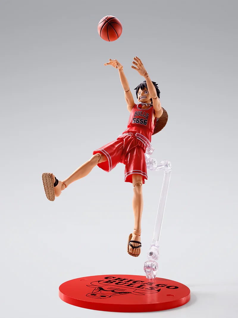 One Piece x NBA S.H.Figuarts Monkey D. Luffy (Chicago Bulls