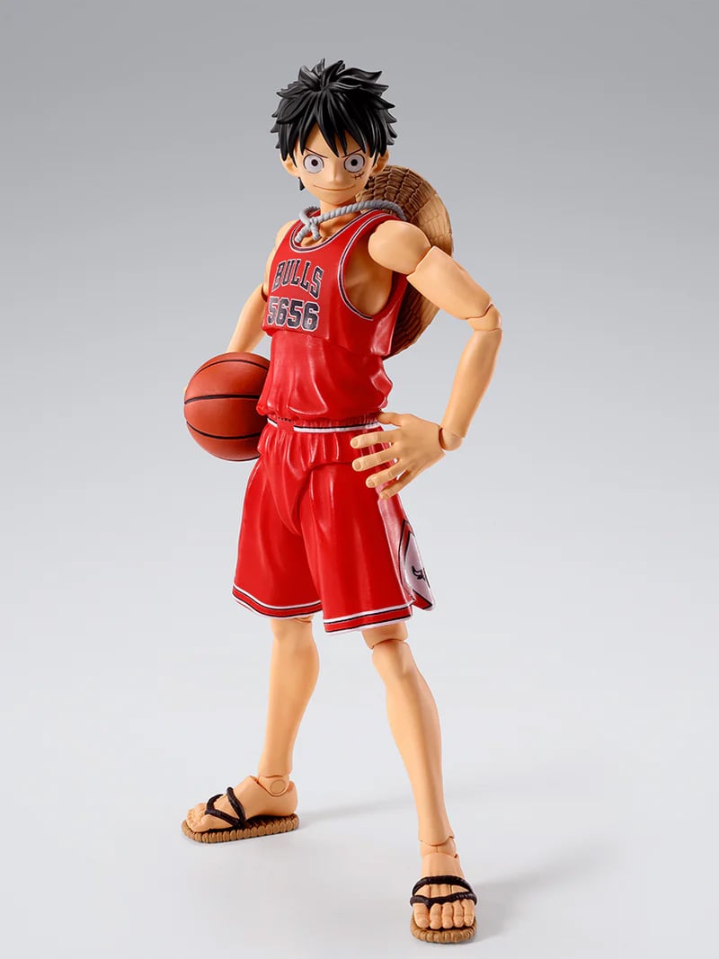 ONE PIECE ×NBA ルフィ　BASE CHICAGO BULLS One Piece x NBA S.H.Figuarts Monkey D. Luffy (Chicago Bulls