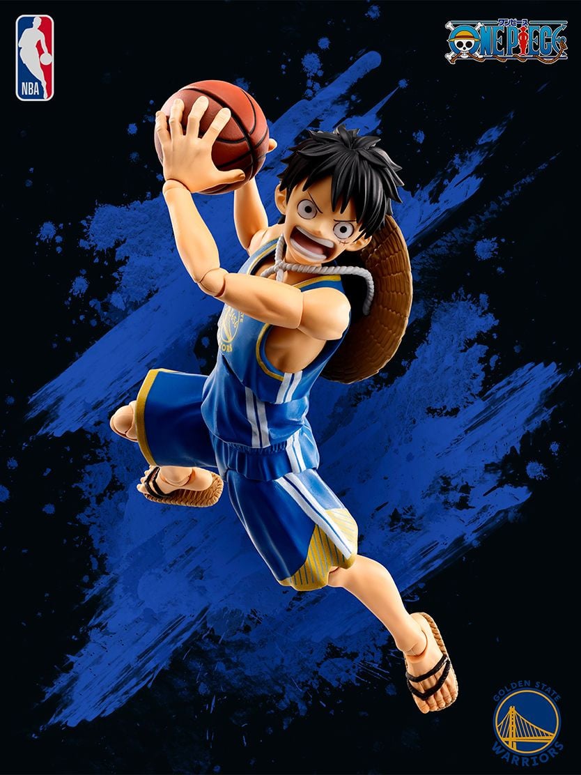 One Piece x NBA S.H.Figuarts Monkey D. Luffy (Golden State