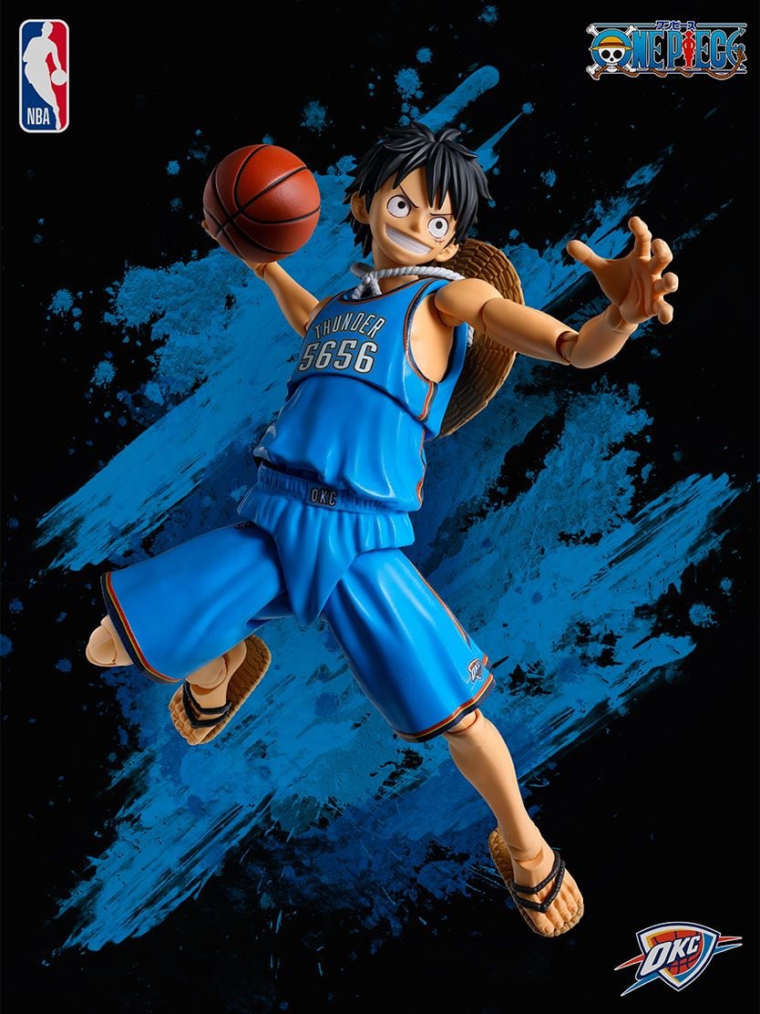 nbaフィギュア One Piece x NBA S.H.Figuarts Monkey D. Luffy (New York Knicks