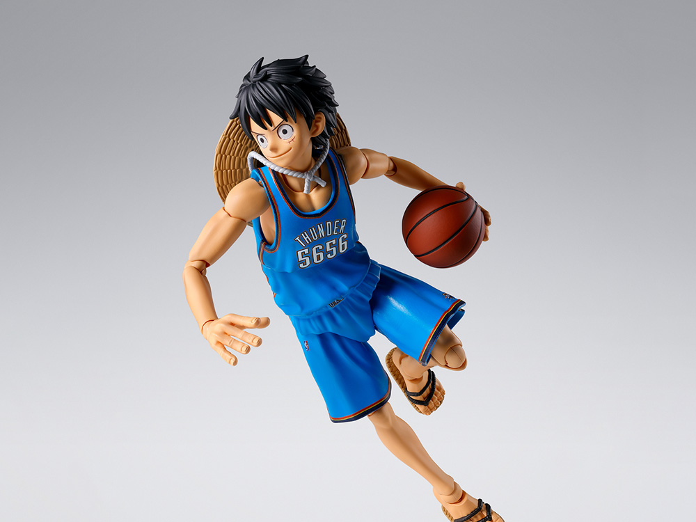 One Piece x NBA S.H.Figuarts Monkey D. Luffy (Oklahoma City