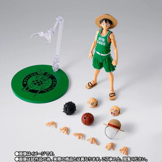 ワンピース NBA ルフィ フィギュア BOSTON CELTICS One Piece x NBA S.H.Figuarts Monkey D. Luffy (Boston Celtics
