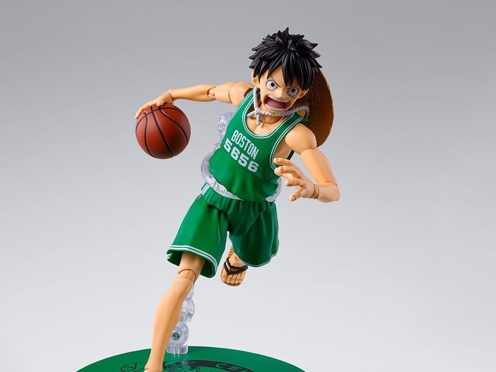 One Piece x NBA S.H.Figuarts Monkey D. Luffy (Boston Celtics) Exclusive Action Figure Gallery Image 1