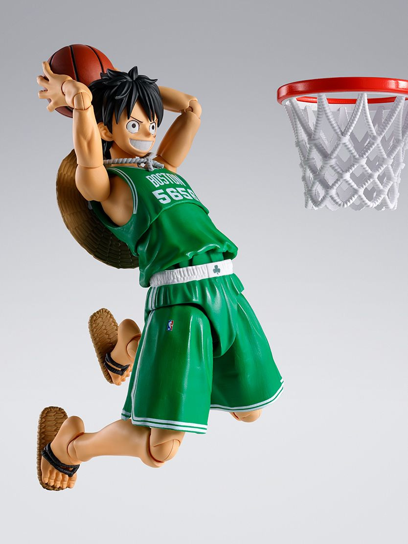 One Piece x NBA S.H.Figuarts Monkey D. Luffy (Boston Celtics) Exclusive Action Figure Gallery Image 5