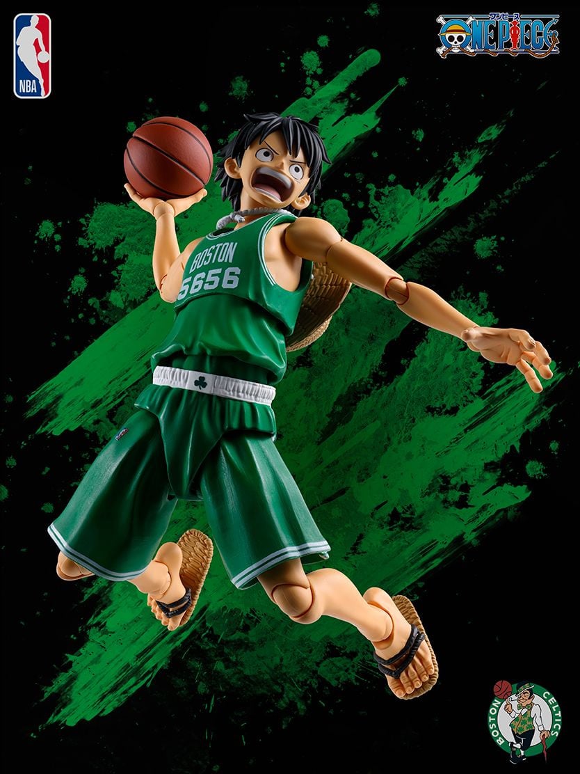 One Piece x NBA S.H.Figuarts Monkey D. Luffy (Boston Celtics