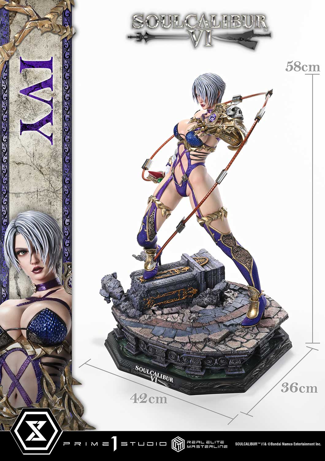Soulcalibur VI Real Elite Masterline Ivy 1/4 Scale Statue Gallery Image 29