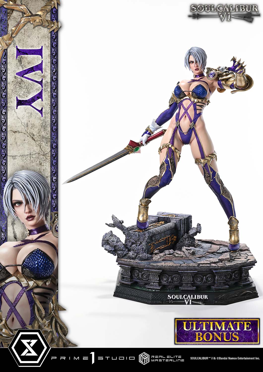 Soulcalibur VI Real Elite Masterline Ivy (Ultimate Bonus Ver.) 1/4 Scale Limited Edition Statue Gallery Image 40