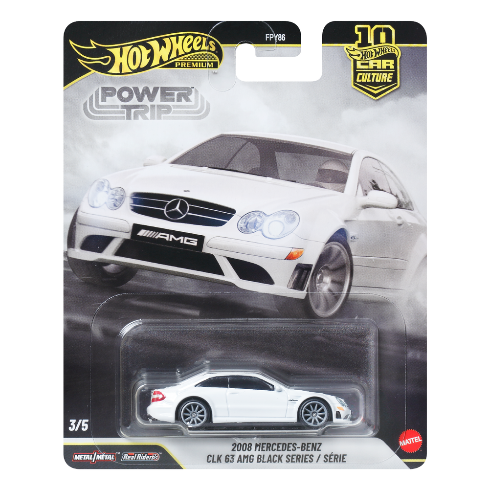 Hot Wheels Premium Car Culture Power Trip 2008 Mercedes-Benz CLK 63 AMG Black Series Gallery Image 6