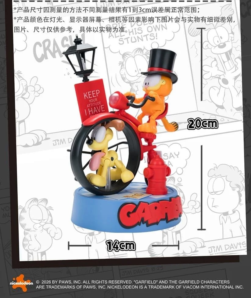 Garfield A Penny-Farthing Journey Model Kit