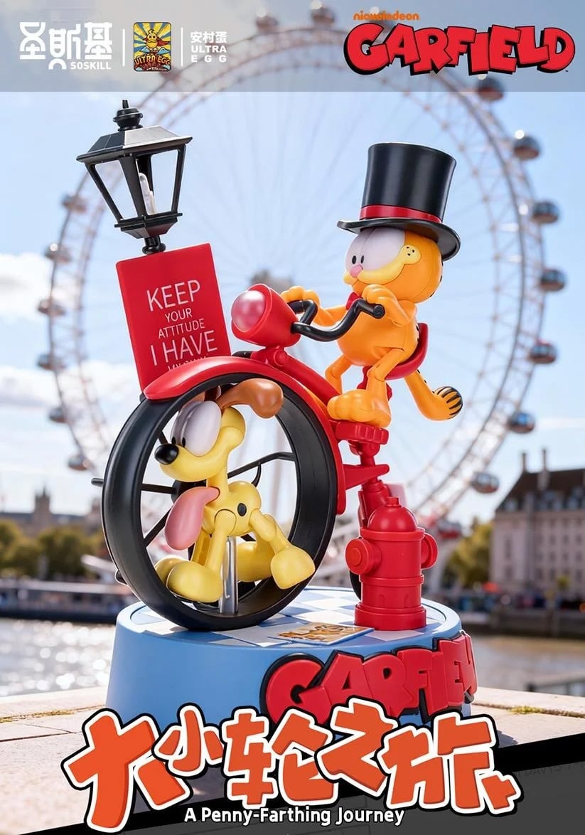 Garfield A Penny-Farthing Journey Model Kit