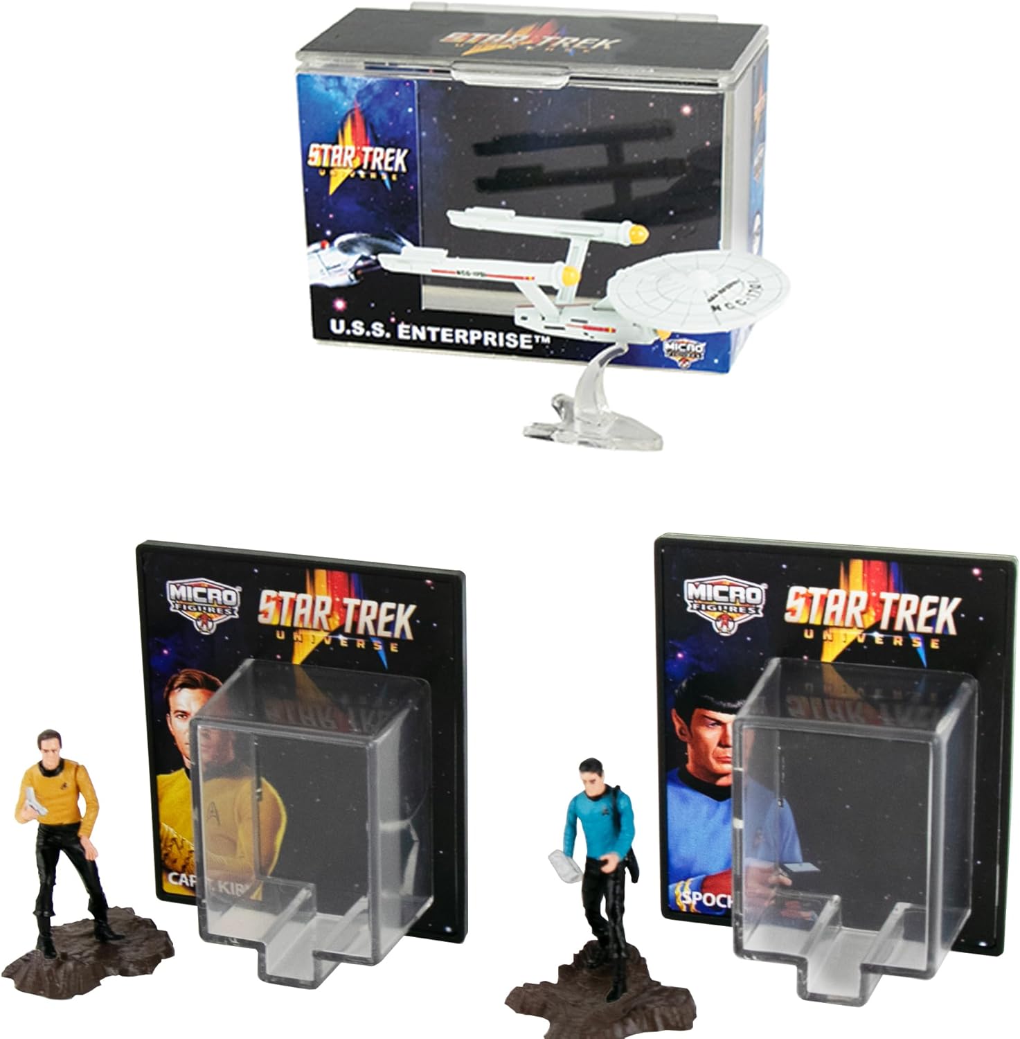 Star Trek World's Smallest Set of 3 Micro Figures Gallery Image 2
