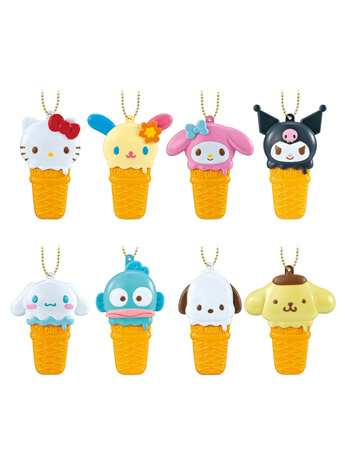 Hello Kitty & Friends Ice Creamy Box of 10 Random Keychains Gallery Image 2