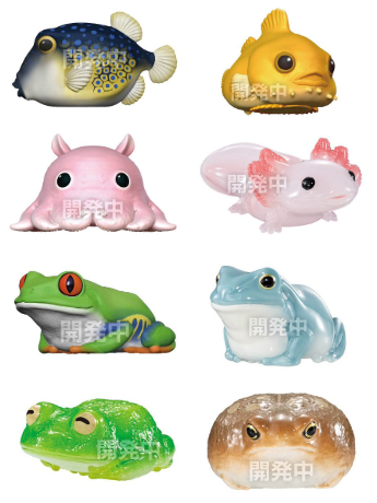 Tenori Friends Glossy Amphibians & Sea Creatures Box of 12 Random Figures Gallery Image 2