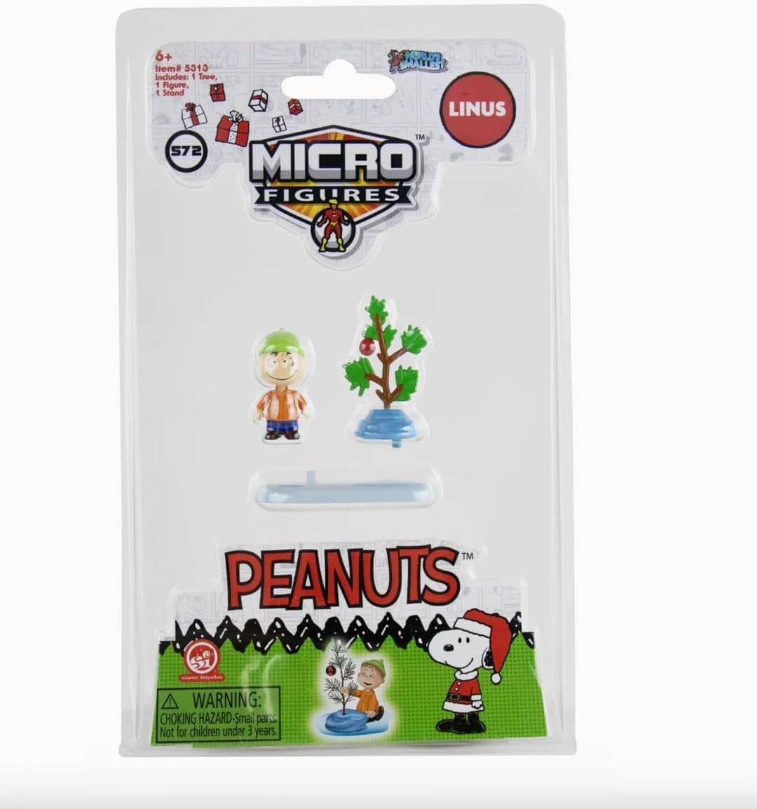 A Charlie Brown Christmas World's Smallest Set of 3 Micro Figures