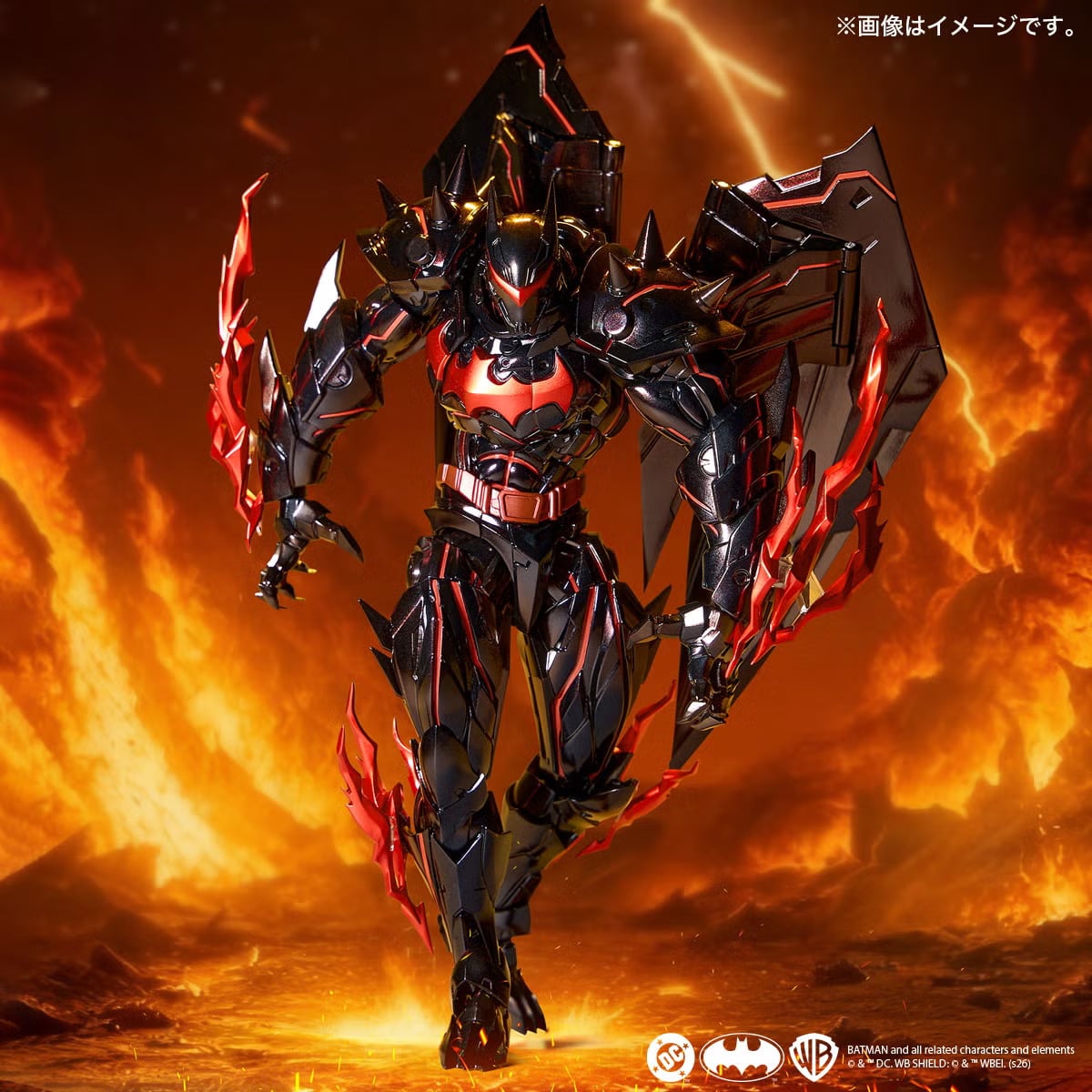 DC Comics Amazing Yamaguchi Revoltech NR116 Hellbat Action Figure Gallery Image 16
