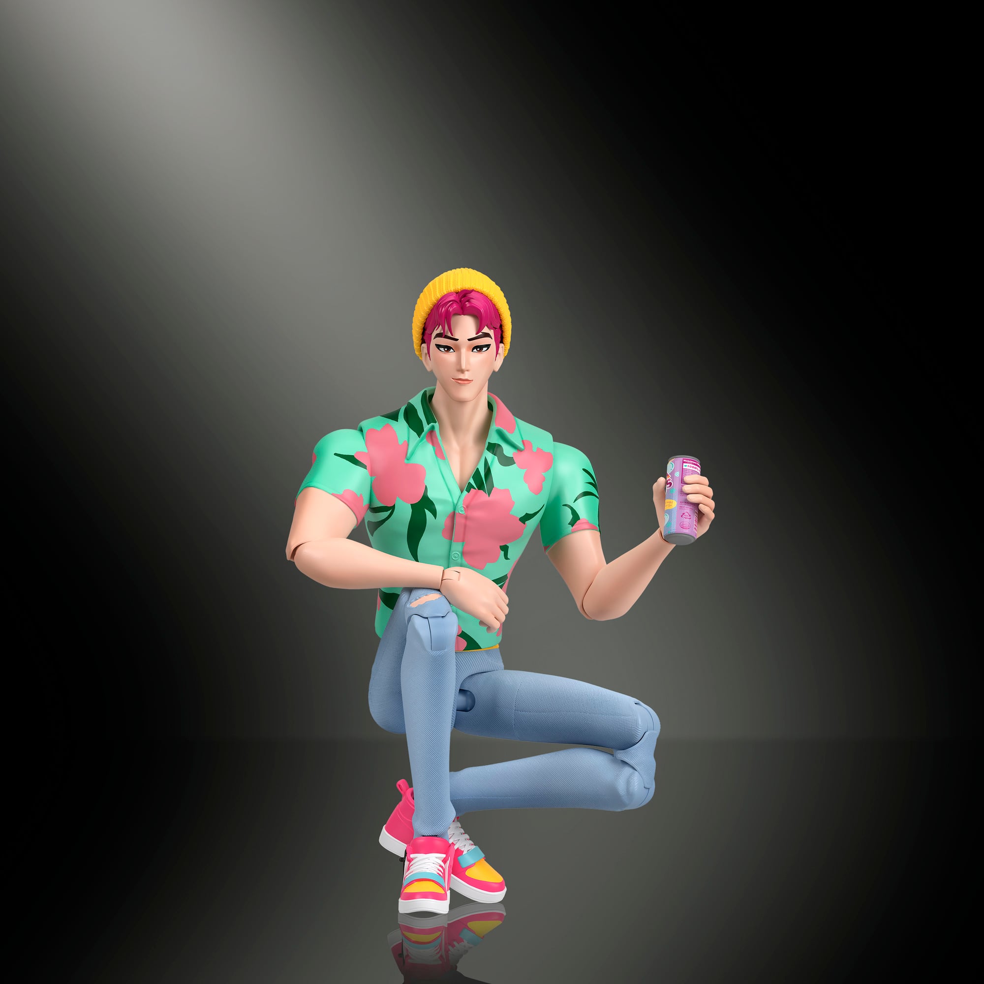KPop Demon Hunters Saja Boys Abby “Soda Pop" Action Figure Gallery Image 5
