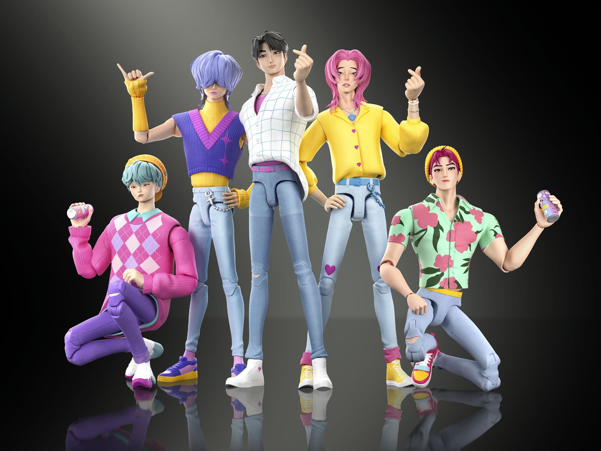 KPop Demon Hunters Saja Boys Jinu “Soda Pop" Action Figure Gallery Image 11