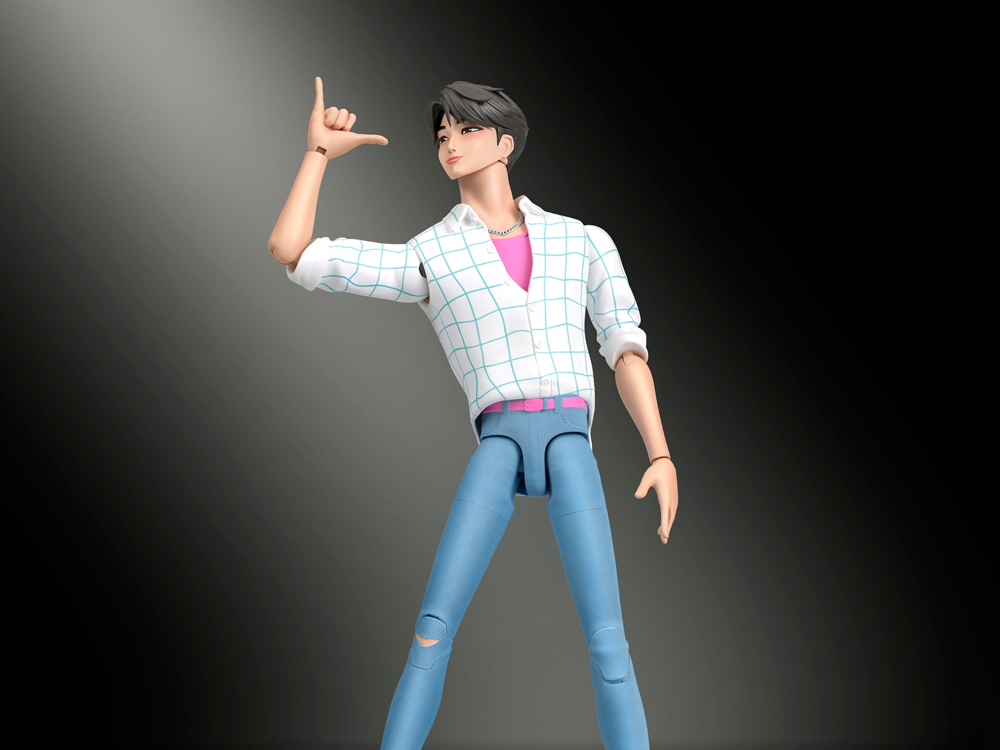 KPop Demon Hunters Saja Boys Jinu “Soda Pop" Action Figure Gallery Image 1
