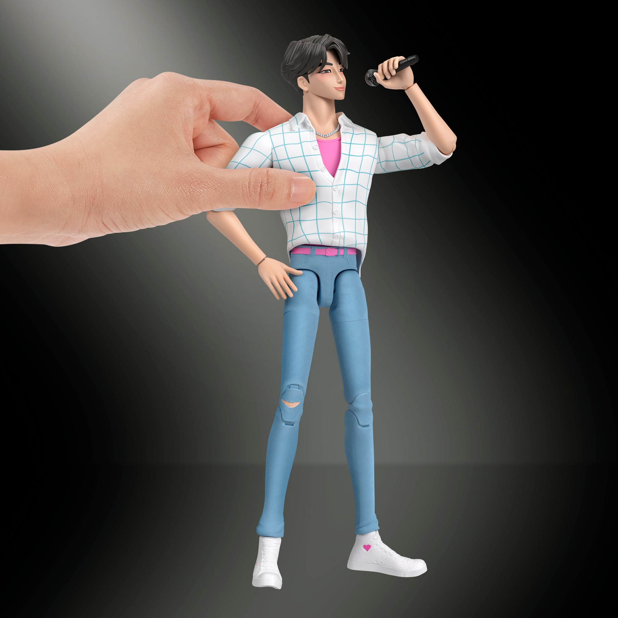 KPop Demon Hunters Saja Boys Jinu “Soda Pop" Action Figure Gallery Image 6