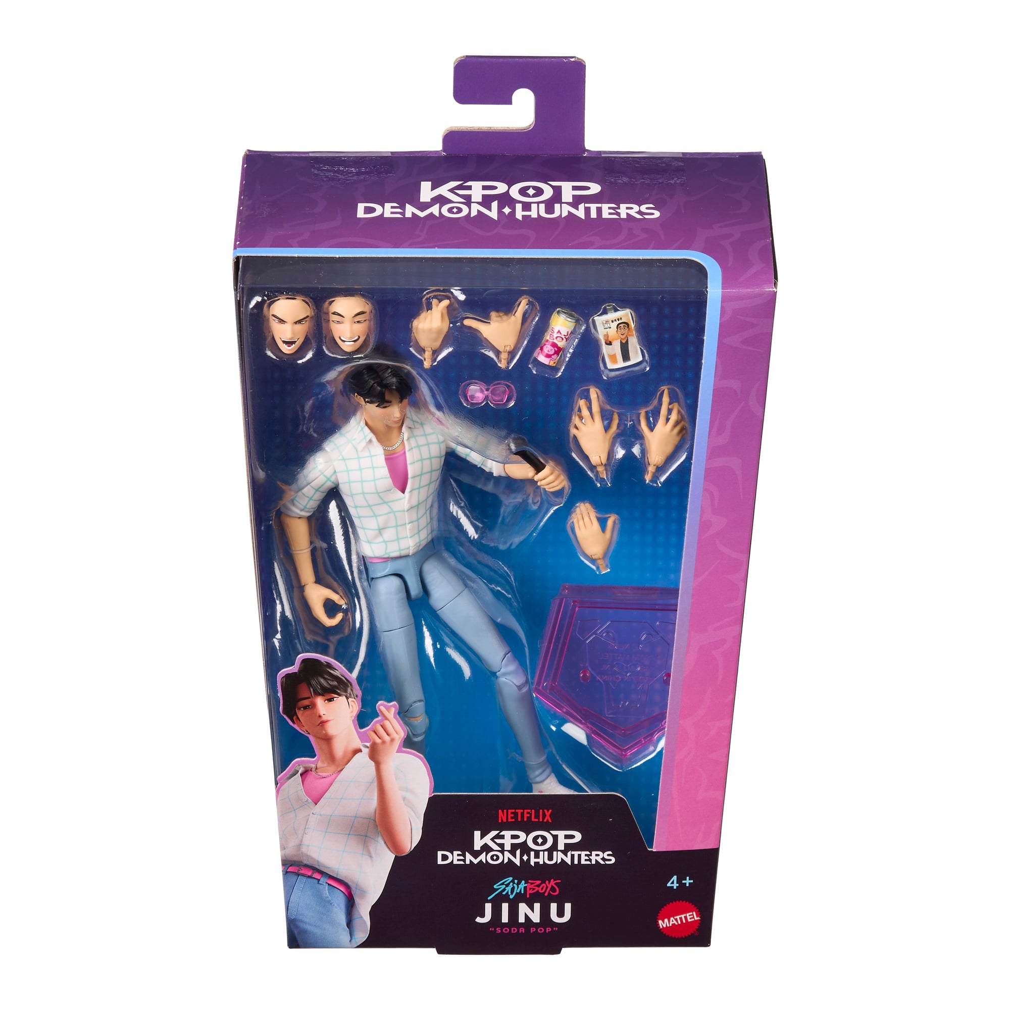 KPop Demon Hunters Saja Boys Jinu “Soda Pop" Action Figure Gallery Image 8