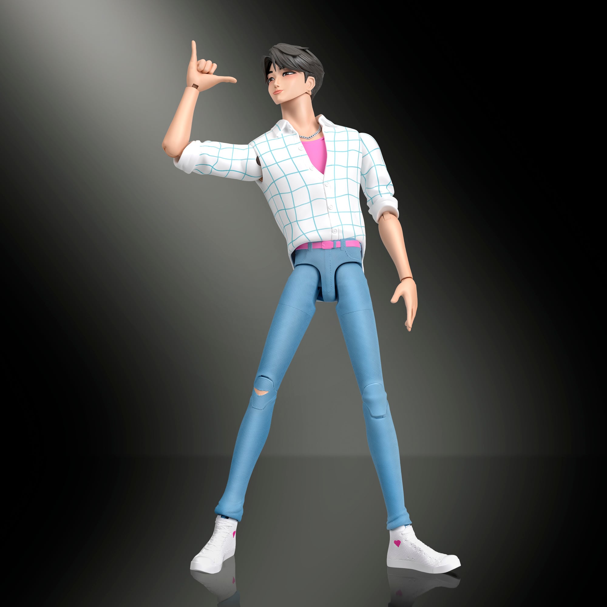 KPop Demon Hunters Saja Boys Jinu “Soda Pop" Action Figure Gallery Image 4