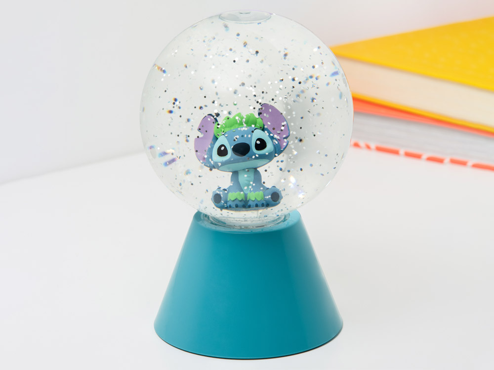 Disney LEDクリスタルスティッチ ブルー/ホワイト球  イルミネーション Lilo & Stitch Stitch LED Glitter Ball