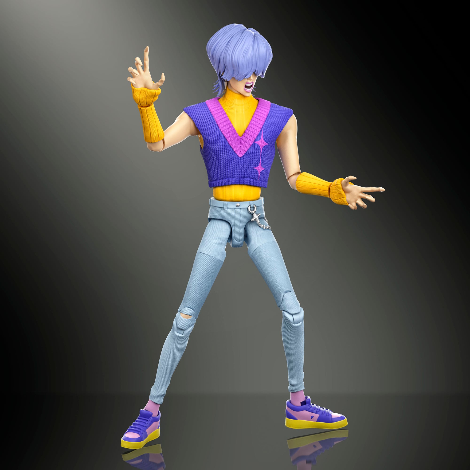 KPop Demon Hunters Saja Boys Mystery “Soda Pop" Action Figure Gallery Image 5
