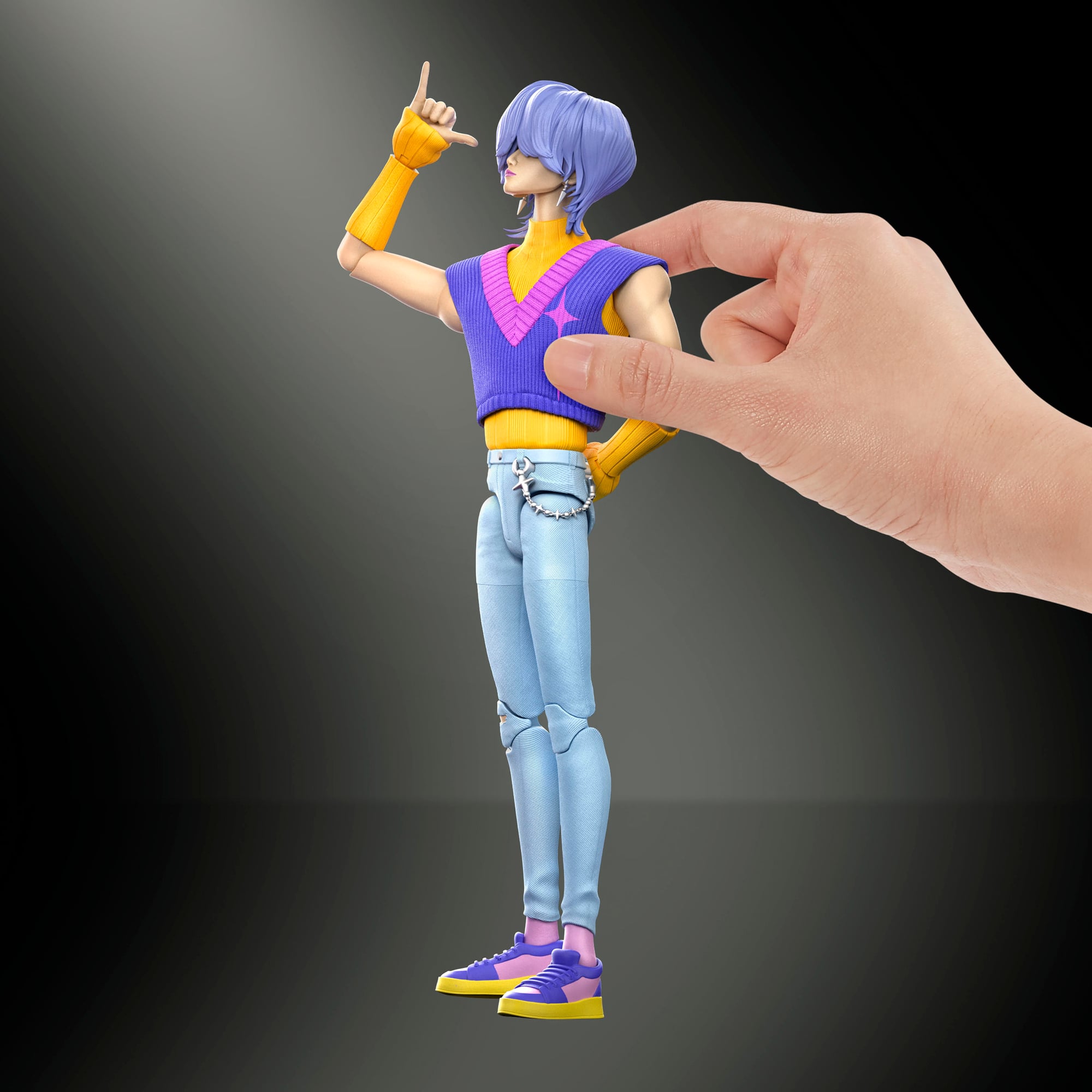 KPop Demon Hunters Saja Boys Mystery “Soda Pop" Action Figure Gallery Image 6