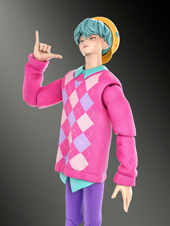 KPop Demon Hunters Saja Boys Baby “Soda Pop" Action Figure Gallery Image 2