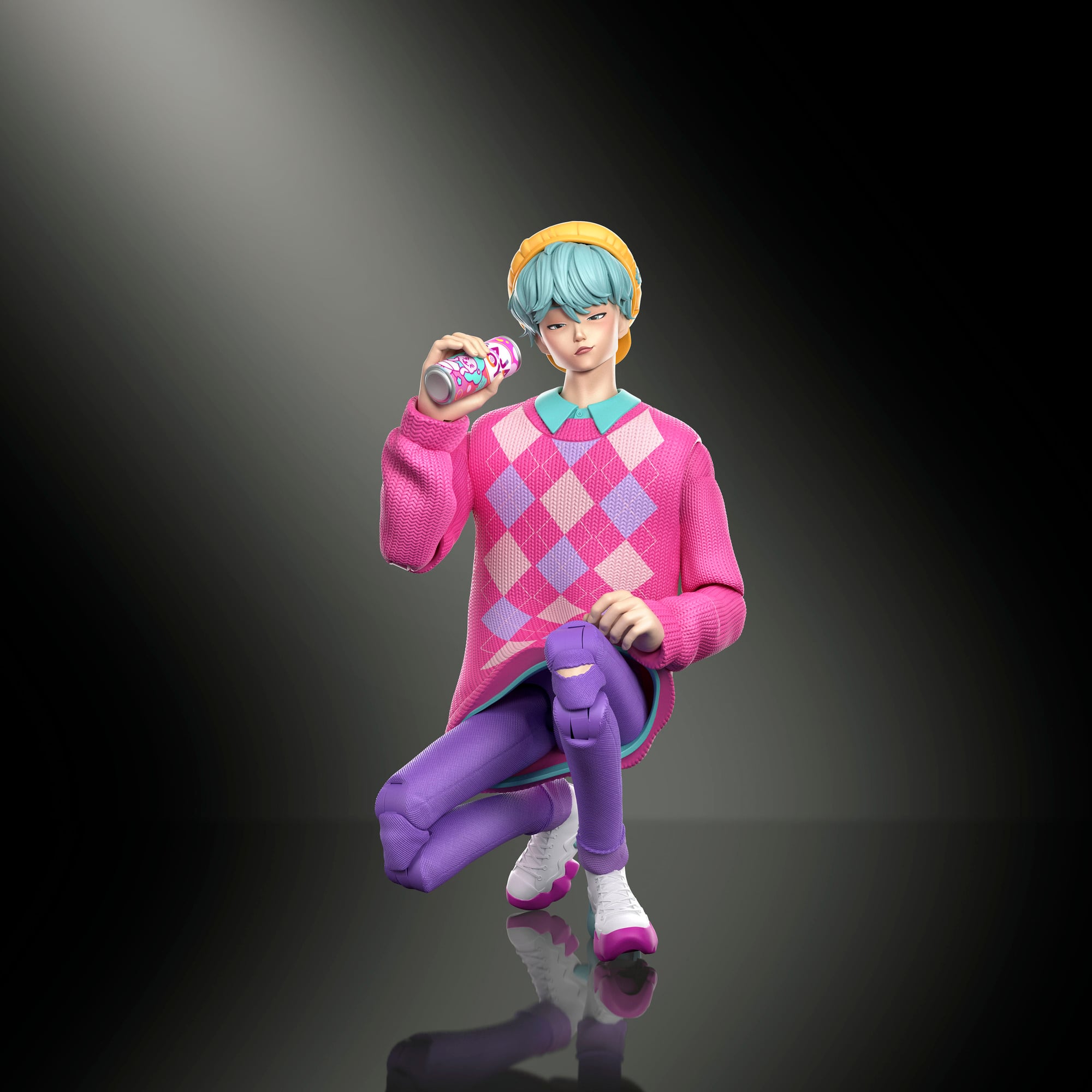 KPop Demon Hunters Saja Boys Baby “Soda Pop" Action Figure Gallery Image 5