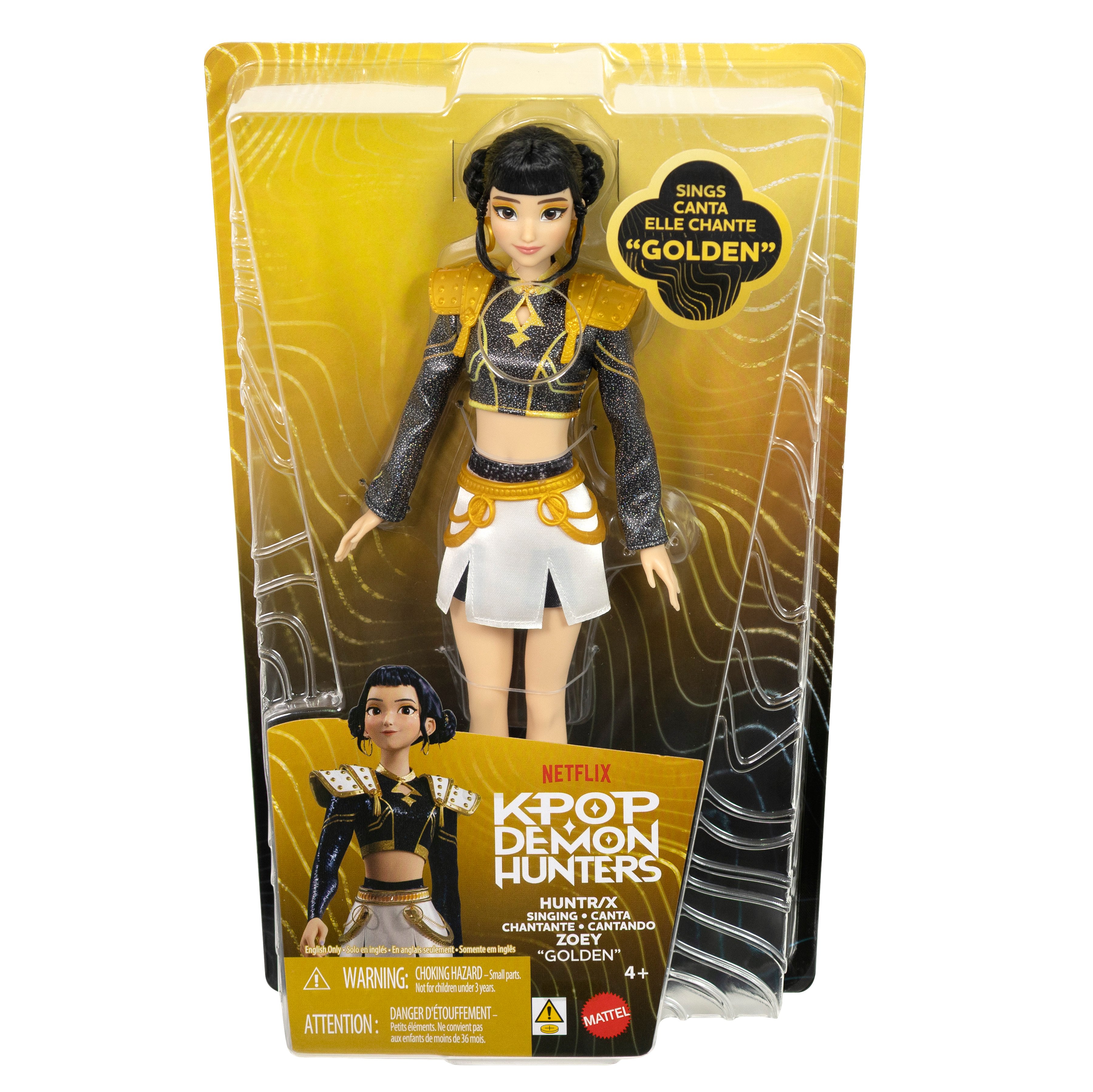 KPop Demon Hunters HUNTR/X Zoey "Golden" Singing Fashion Doll Gallery Image 8