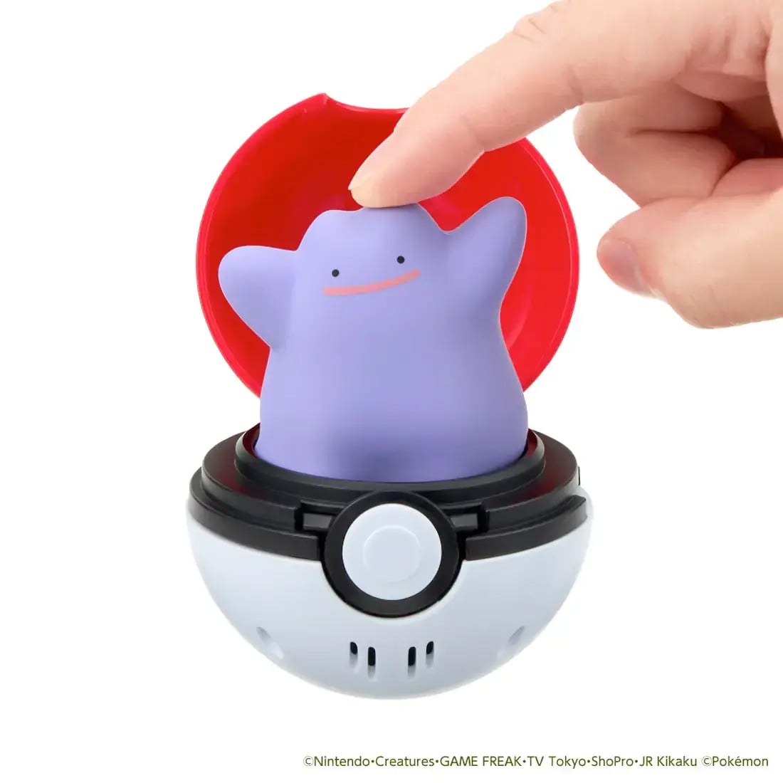 Pokemon Pyokopunyu Ditto Press & Pop Pokeball Gallery Image 6