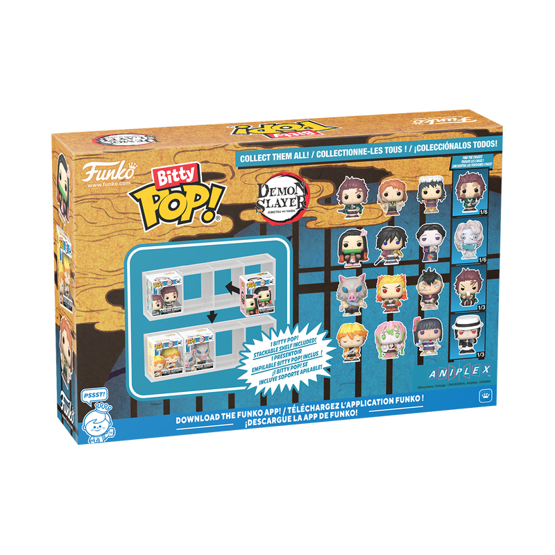 Demon Slayer Bitty Pop! Zenitsu Four-Pack Gallery Image 3