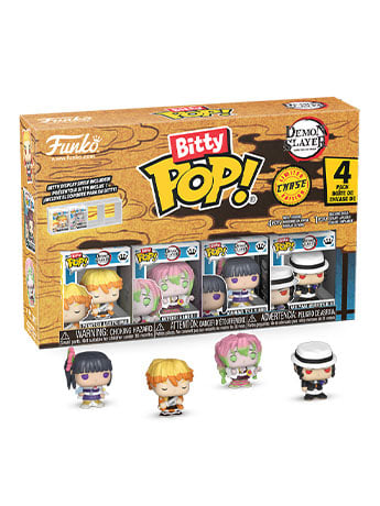 Demon Slayer Bitty Pop! Zenitsu Four-Pack Gallery Image 2