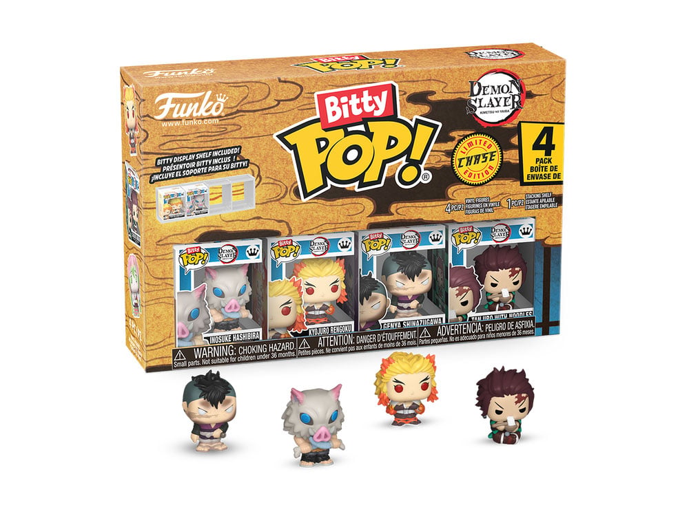 Demon Slayer Bitty Pop! Inosuke Four-Pack Gallery Image 1