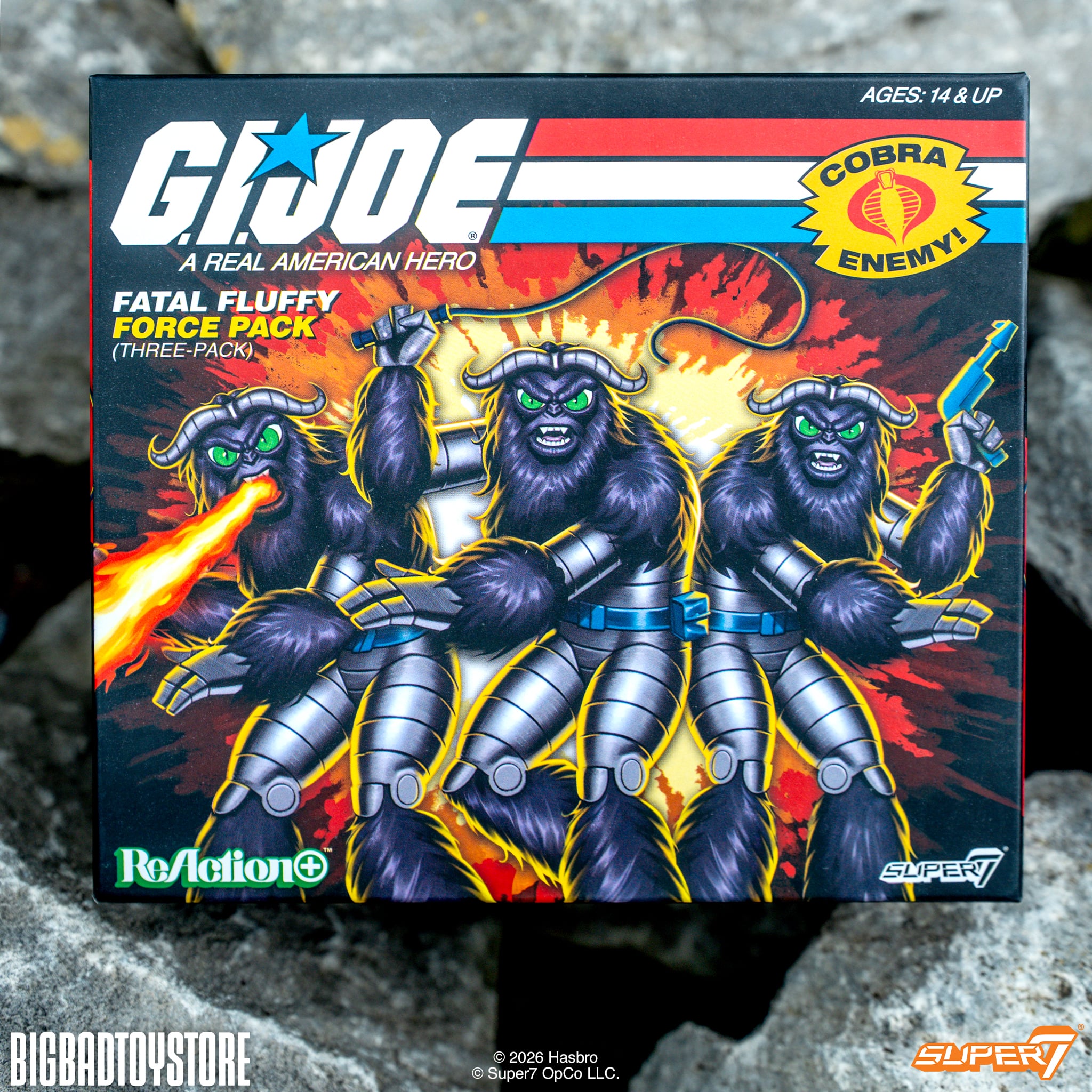 G.I. Joe ReAction+ Fatal Fluffy Force Pack BBTS Exclusive Action Figure Three-Pack Gallery Image 14