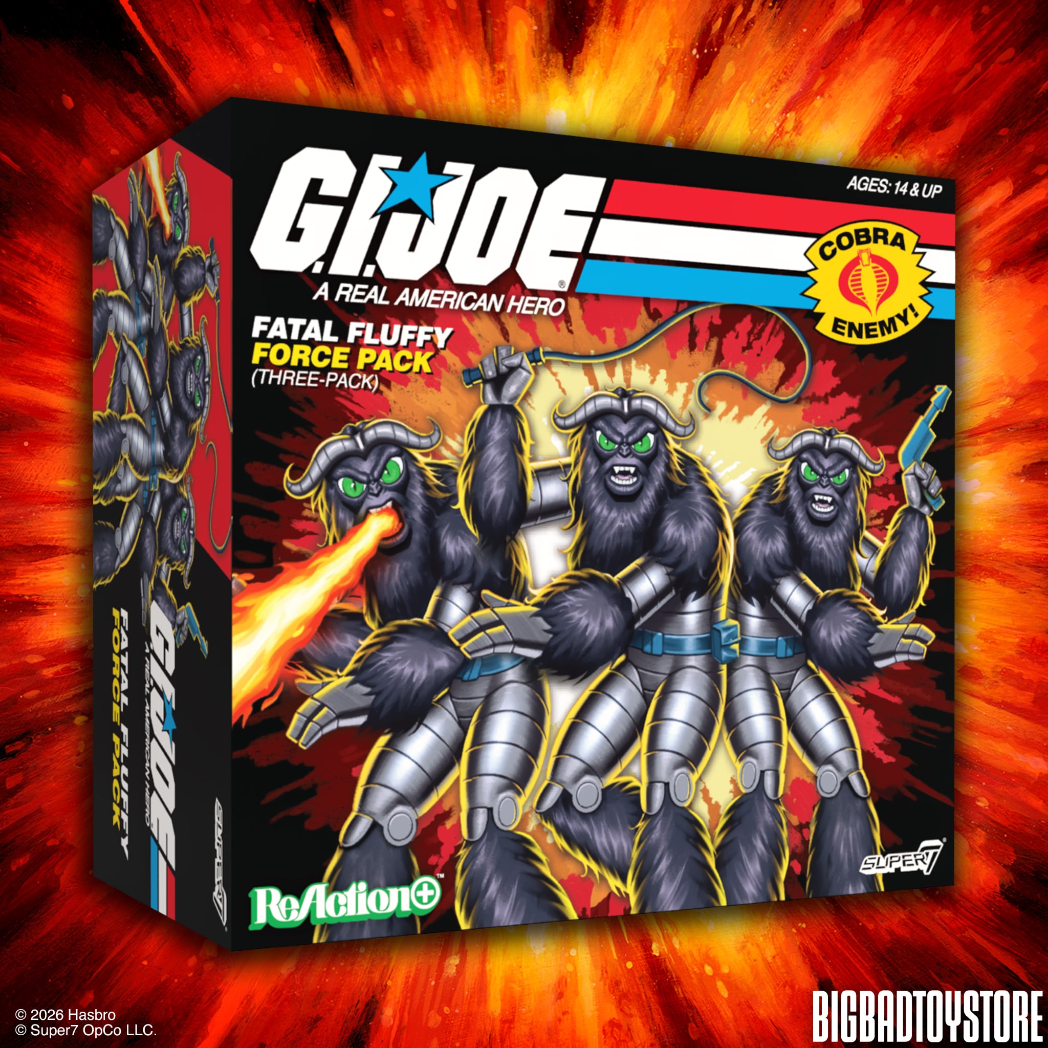 G.I. Joe ReAction+ Fatal Fluffy Force Pack BBTS Exclusive Action Figure Three-Pack Gallery Image 18