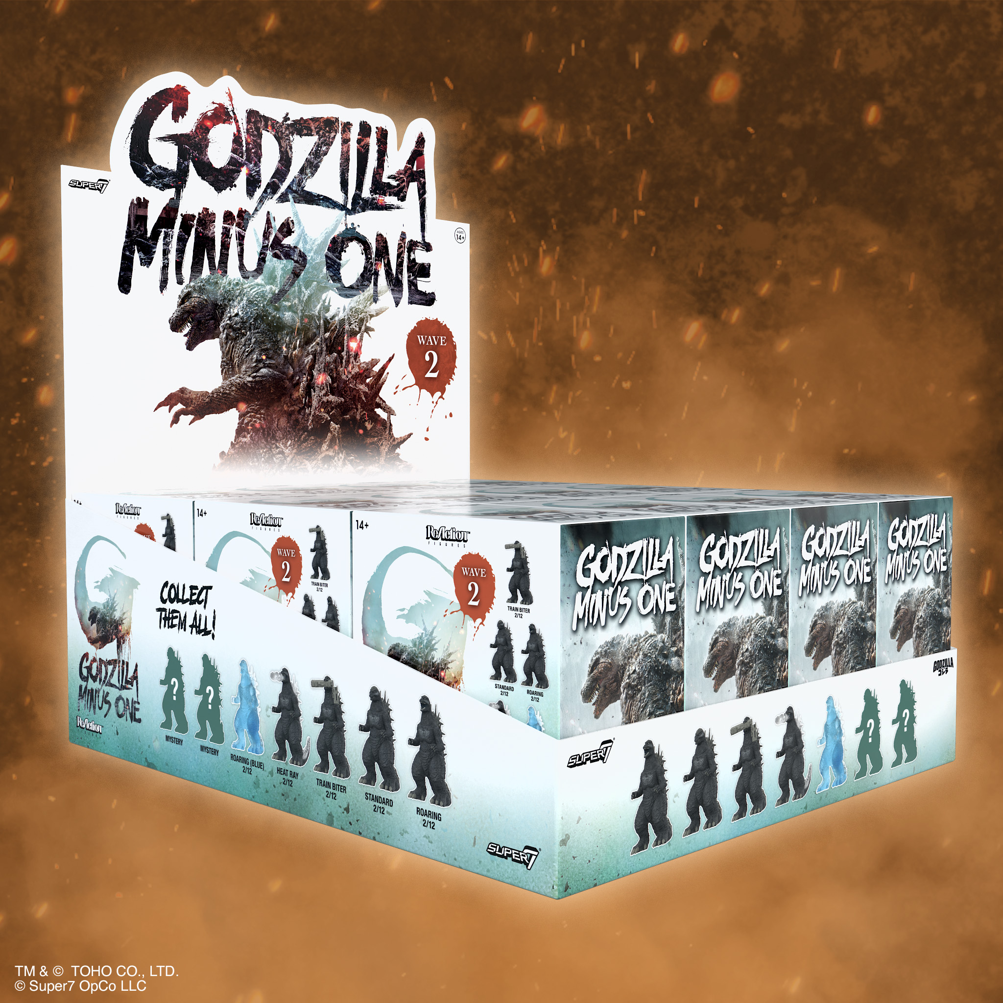 Toho ReAction Blind Box Wave 11 Godzilla Minus One Box of 12