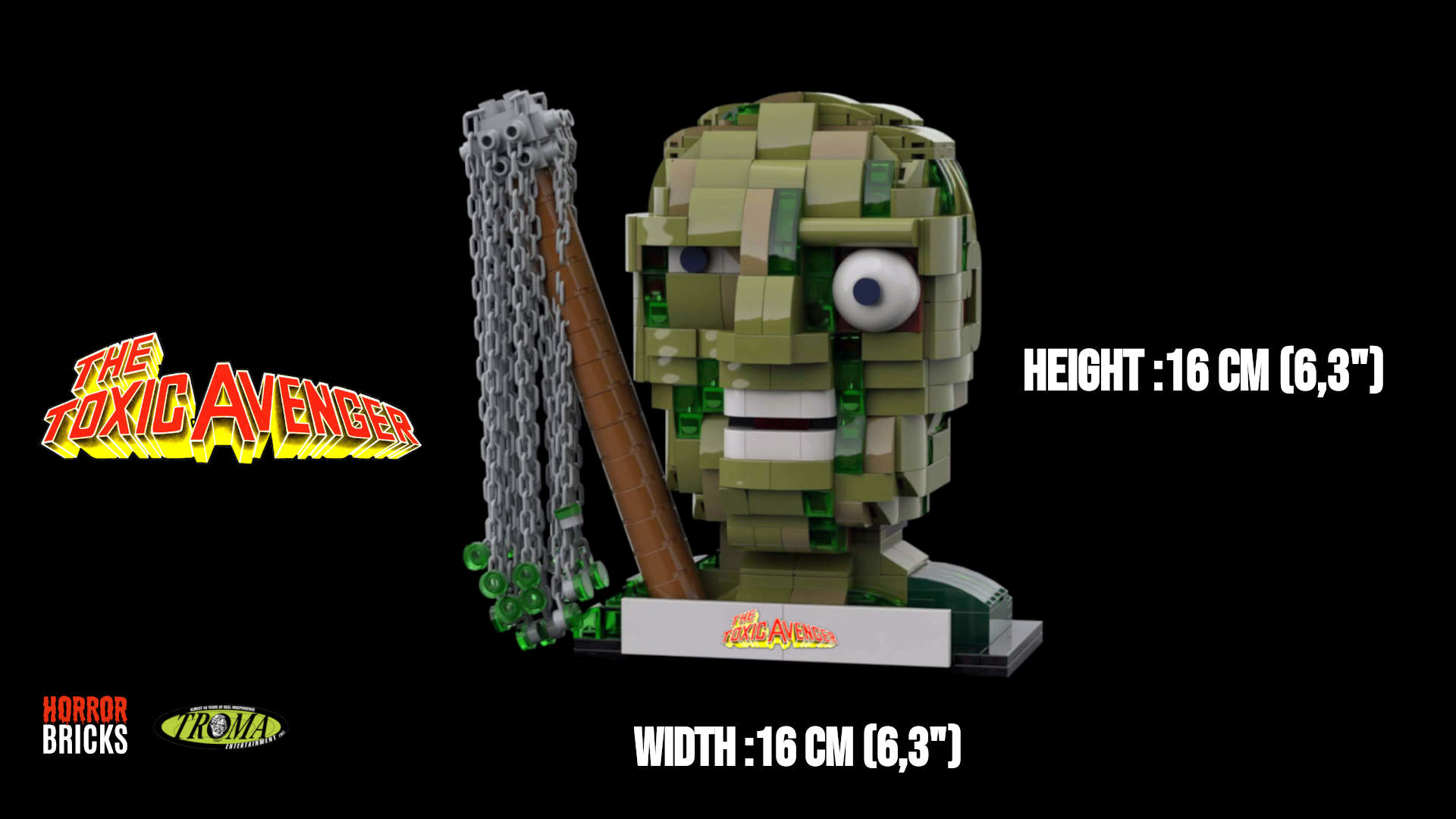 Toxic Avenger Collector Brick Bust Gallery Image 3