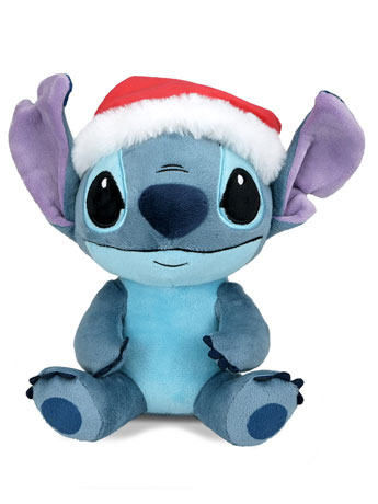 Disney Phunny Stitch with Santa Hat Plush Gallery Image 2