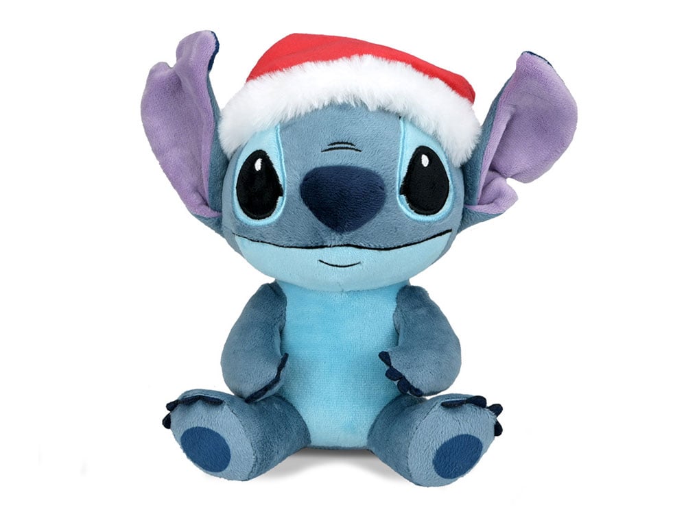 Disney Phunny Stitch with Santa Hat Plush Gallery Image 1