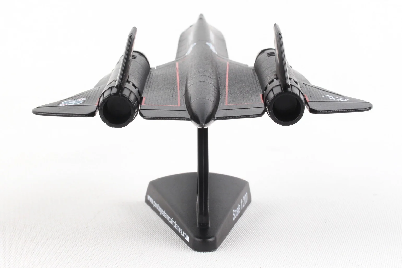 Postage Stamp Collection SR-71 USAF Blackbird 1/200 Scale Replica