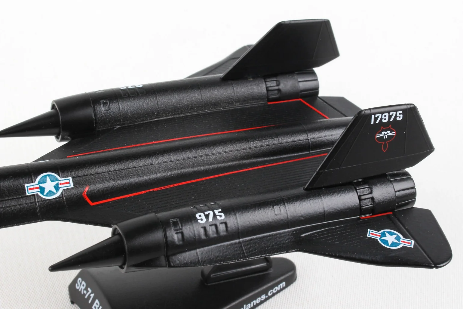 Postage Stamp Collection SR-71 USAF Blackbird 1/200 Scale Replica
