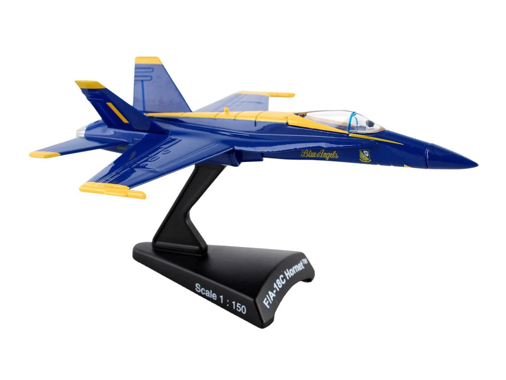 Postage Stamp Collection F/A-18C Hornet Blue Angels 1/150 Scale Replica Gallery Image 1