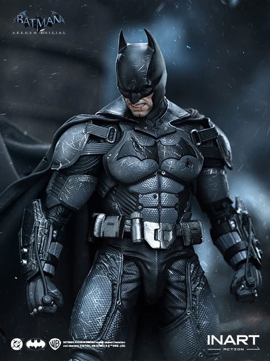 Batman: Arkham Origins InArt Batman (Battle Damaged Ver.) 1/12 Scale Action Figure Gallery Image 8