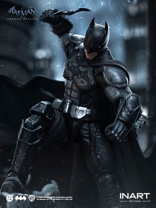 Batman: Arkham Origins InArt Batman (Battle Damaged Ver.) 1/12 Scale Action Figure Gallery Image 5