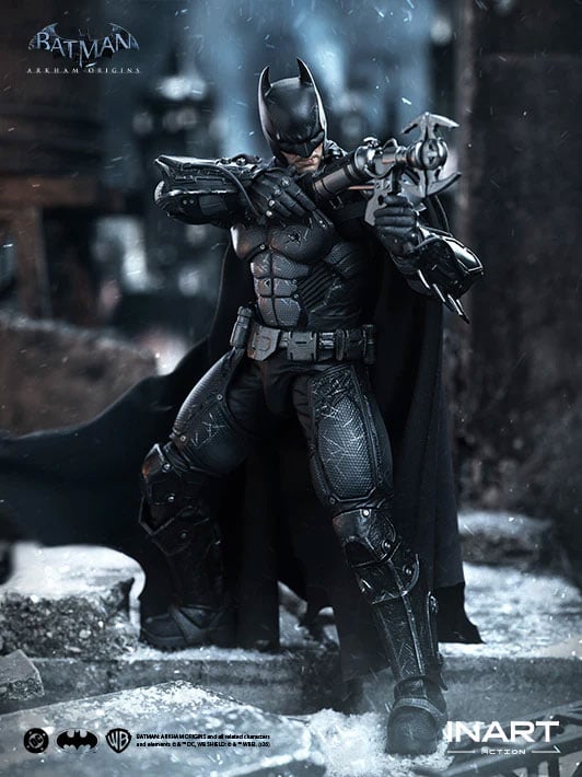 Batman: Arkham Origins InArt Batman (Battle Damaged Ver.) 1/12 Scale Action Figure Gallery Image 6
