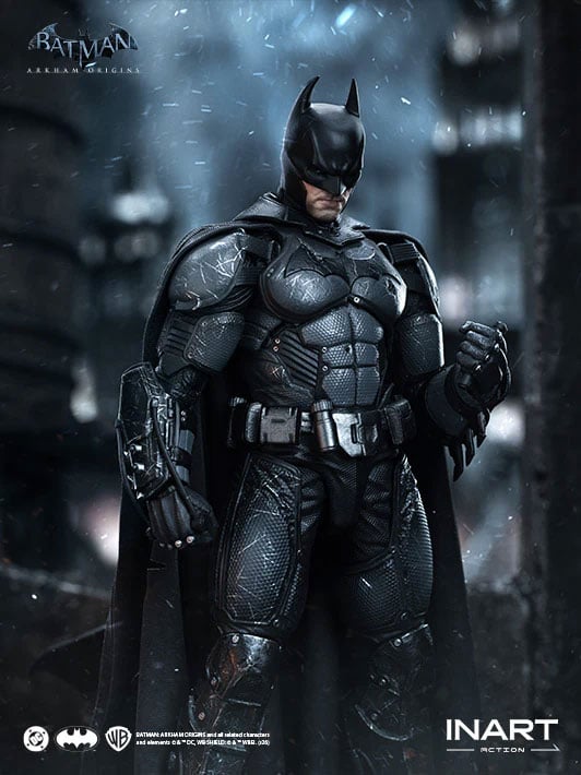 Batman: Arkham Origins InArt Batman (Battle Damaged Ver.) 1/12 Scale Action Figure Gallery Image 9